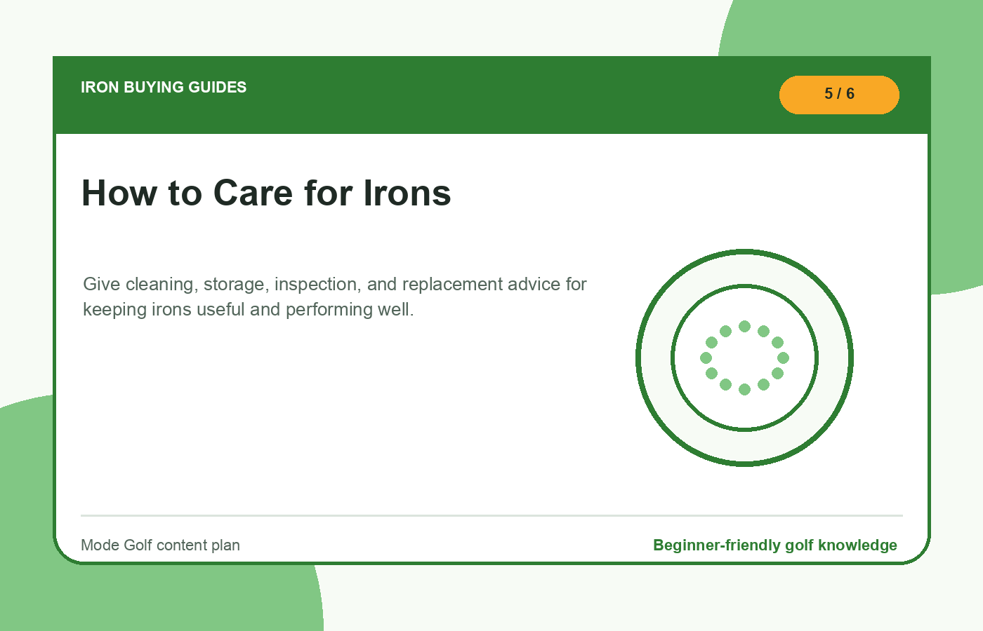 How to Care for Irons illustration