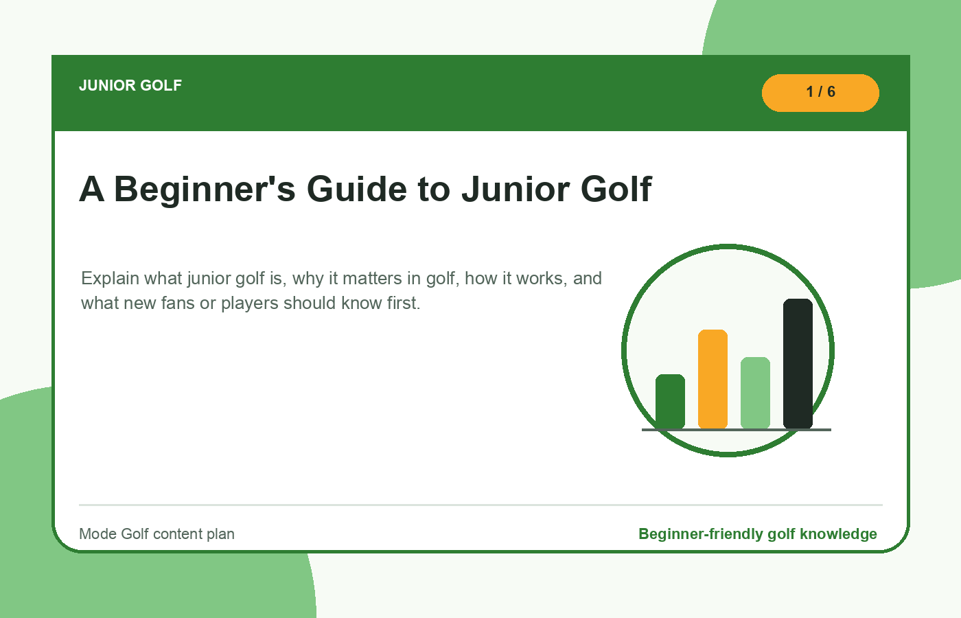 Junior golf