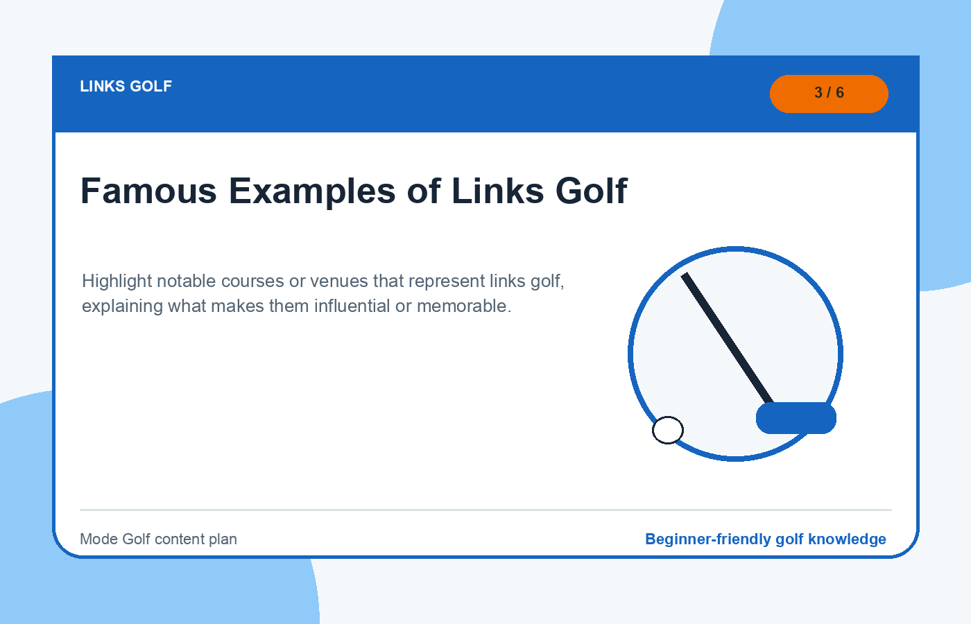 Famous Examples of Links Golf illustration
