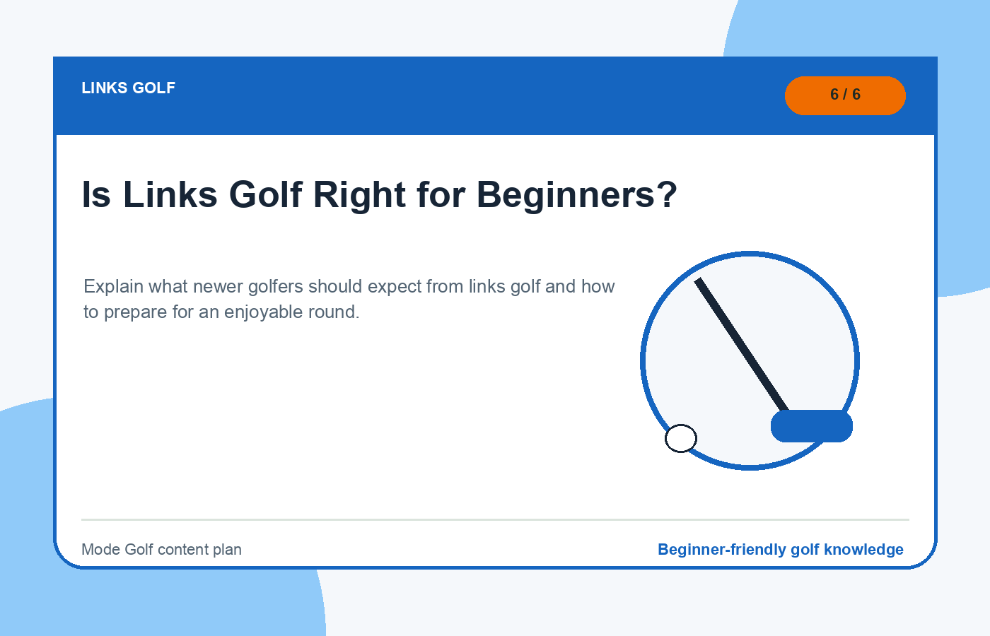Is Links Golf Right for Beginners? illustration