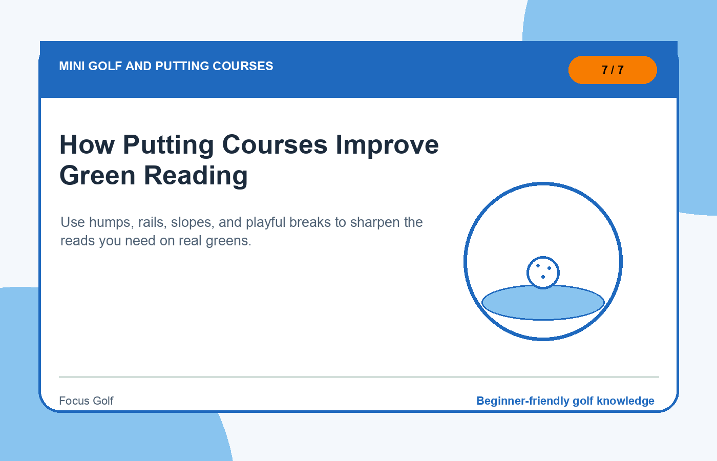 How Putting Courses Improve Green Reading illustration