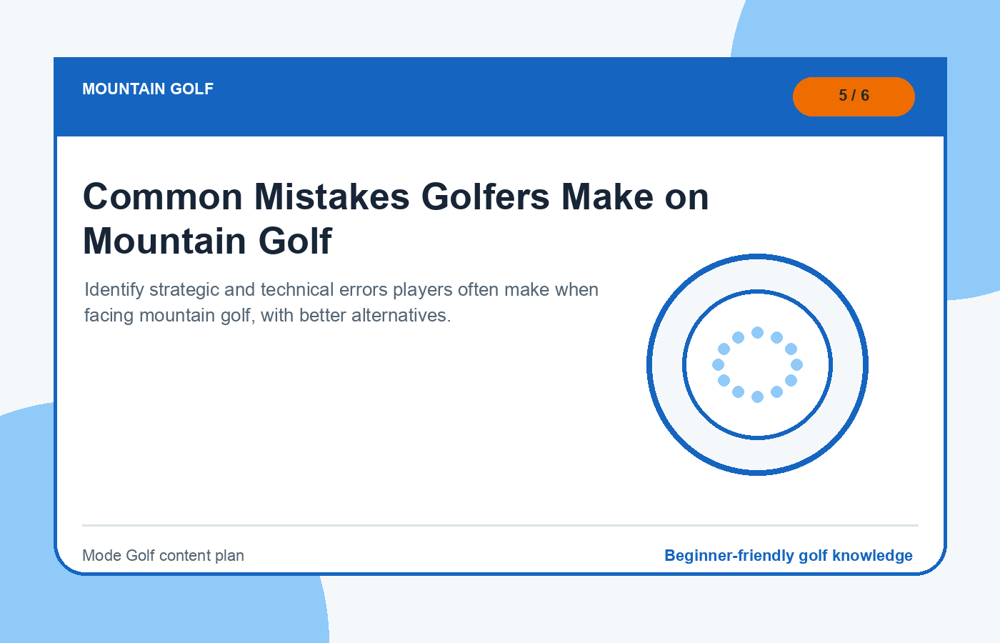 Common Mistakes Golfers Make on Mountain Golf illustration