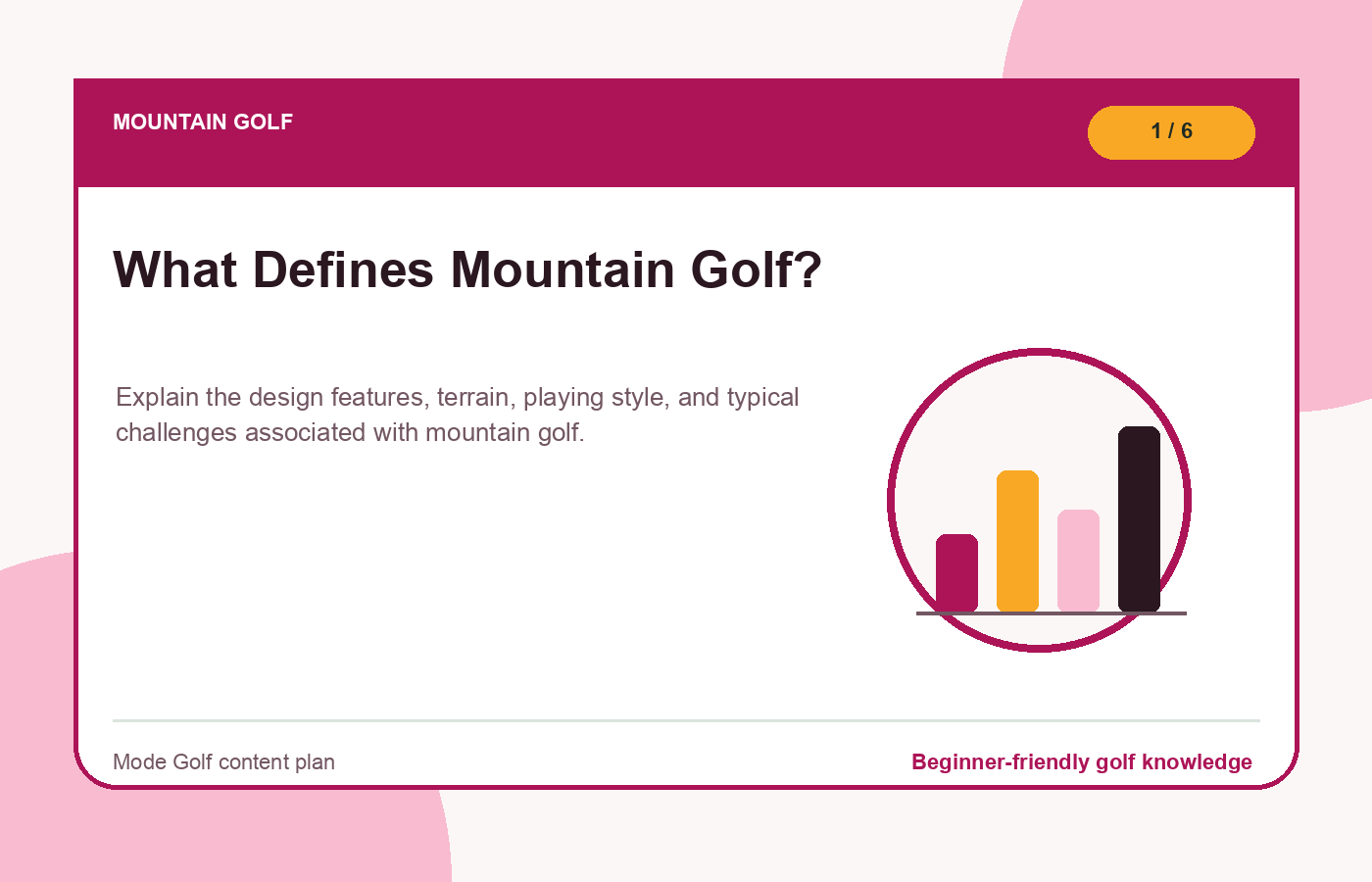 Mountain golf