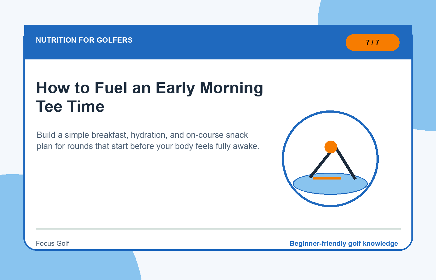 How to Fuel an Early Morning Tee Time illustration