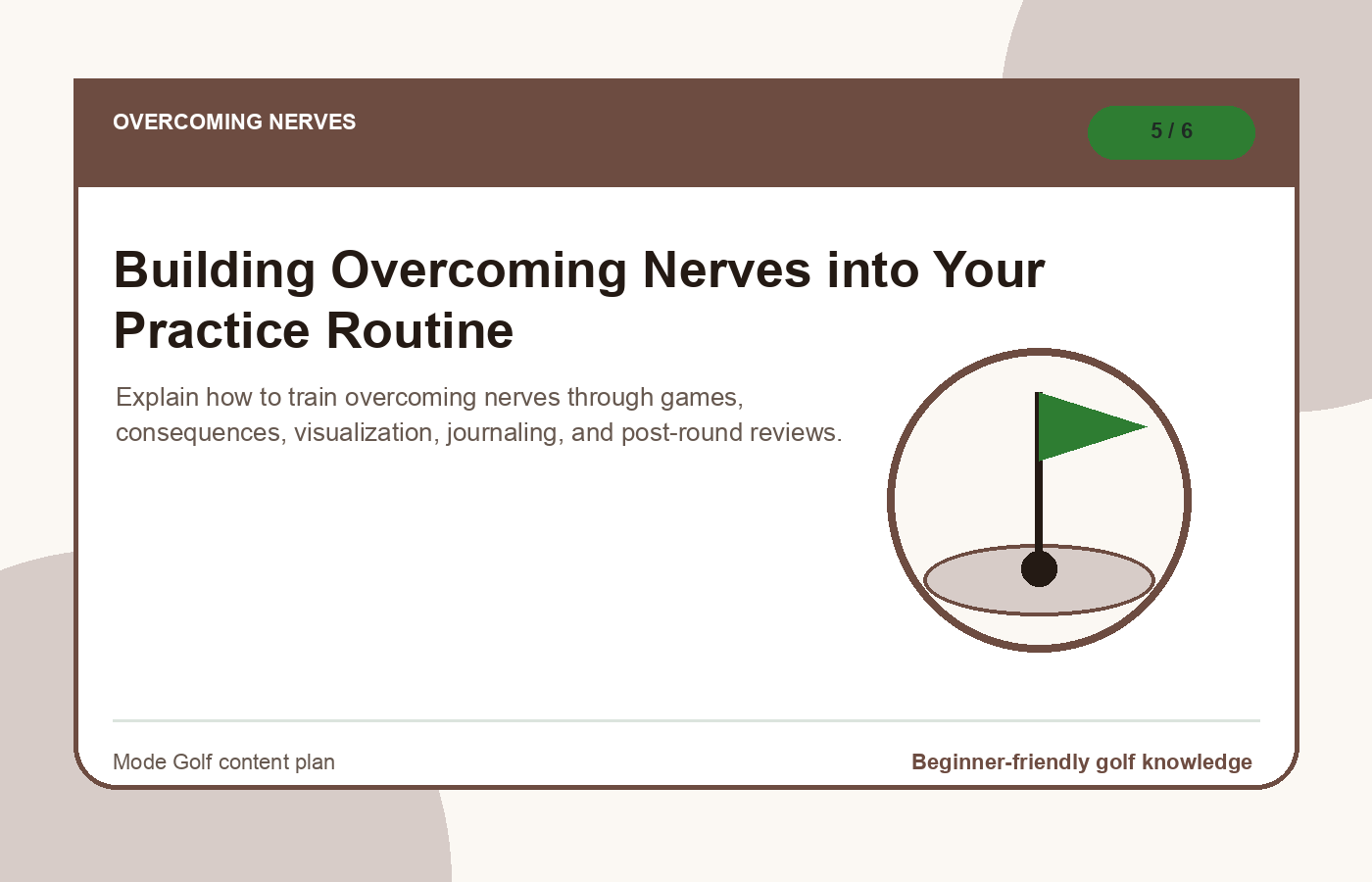 Building Overcoming Nerves into Your Practice Routine illustration