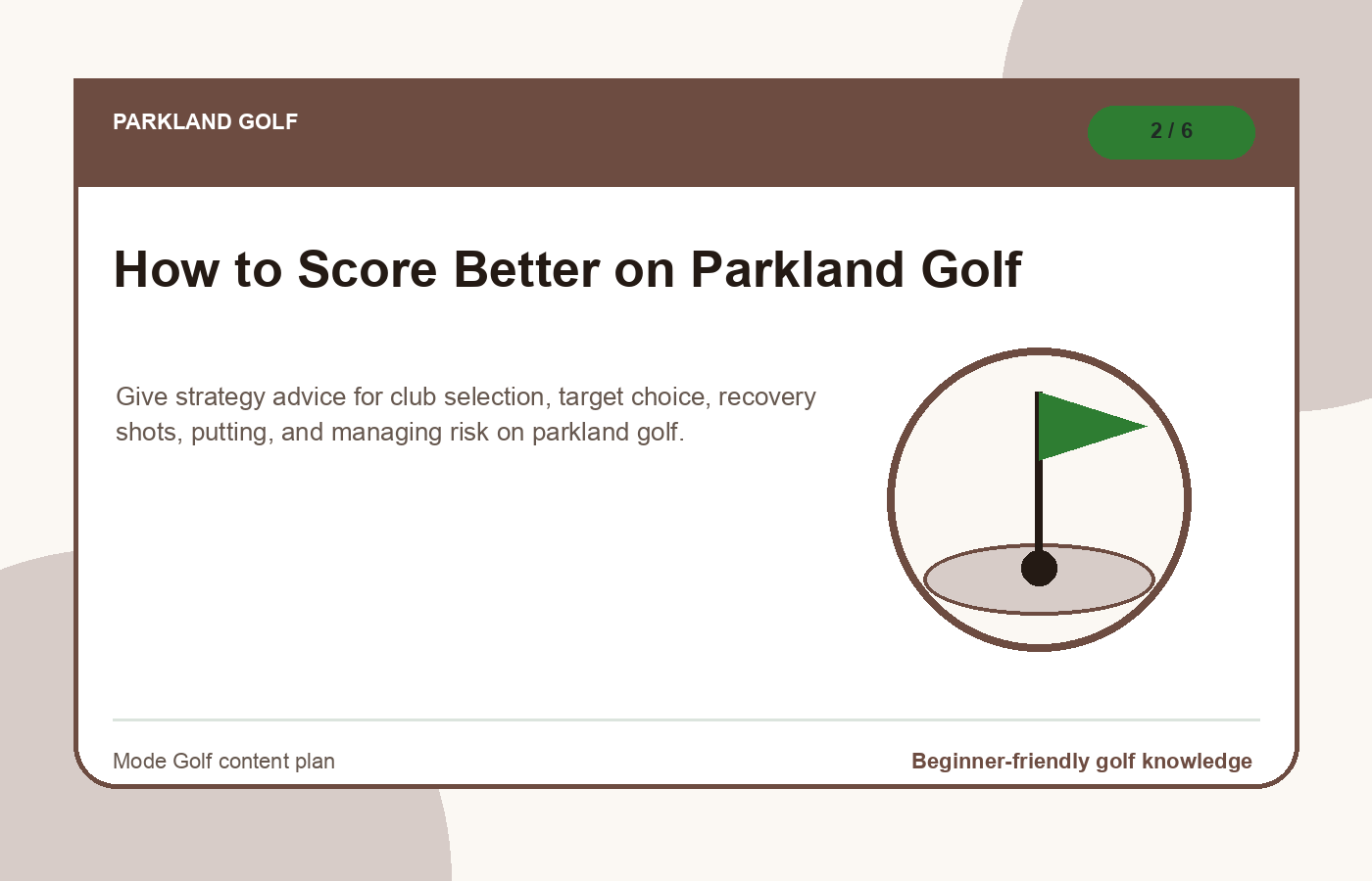 How to Score Better on Parkland Golf illustration