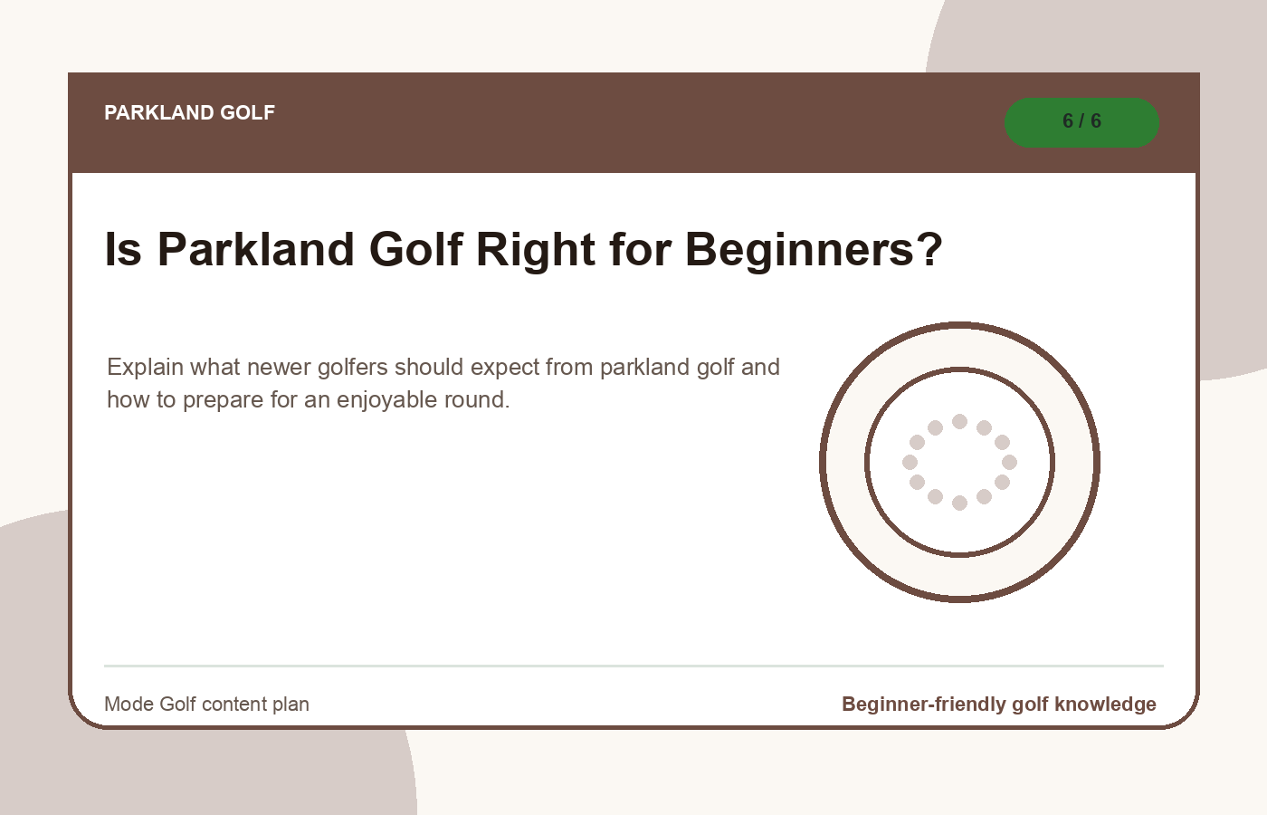 Is Parkland Golf Right for Beginners? illustration