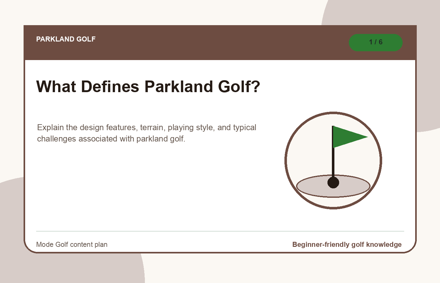 Parkland golf