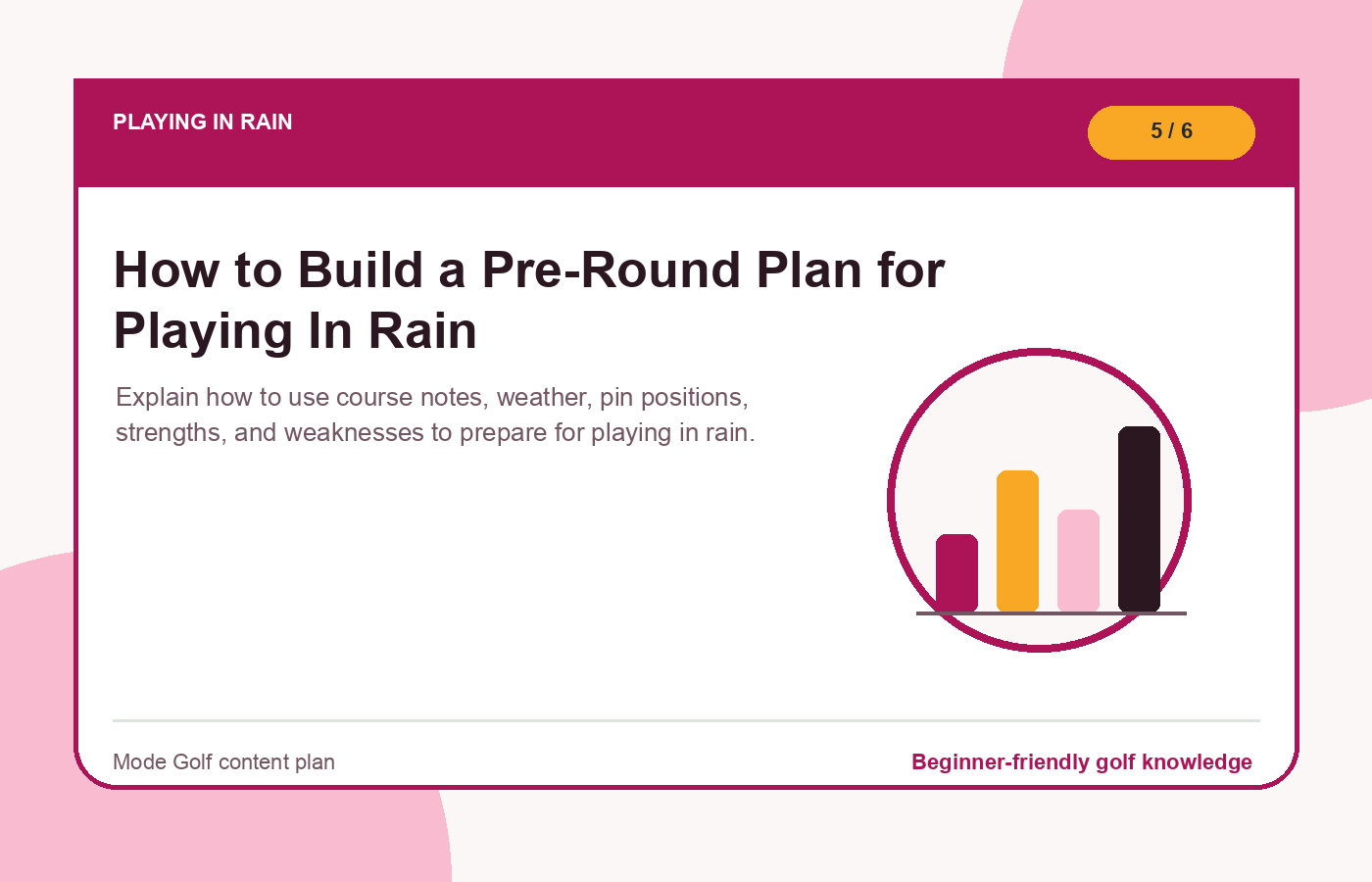 How to Build a Pre-Round Plan for Playing In Rain illustration