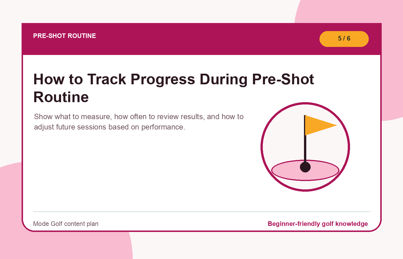 How to Track Progress During Pre-Shot Routine illustration