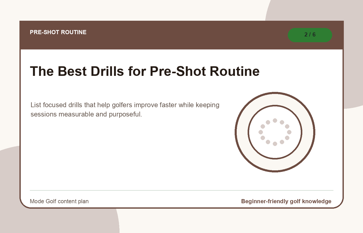 The Best Drills for Pre-Shot Routine illustration