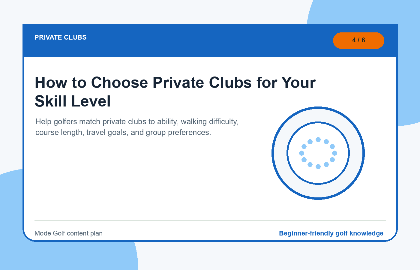 How to Choose Private Clubs for Your Skill Level illustration