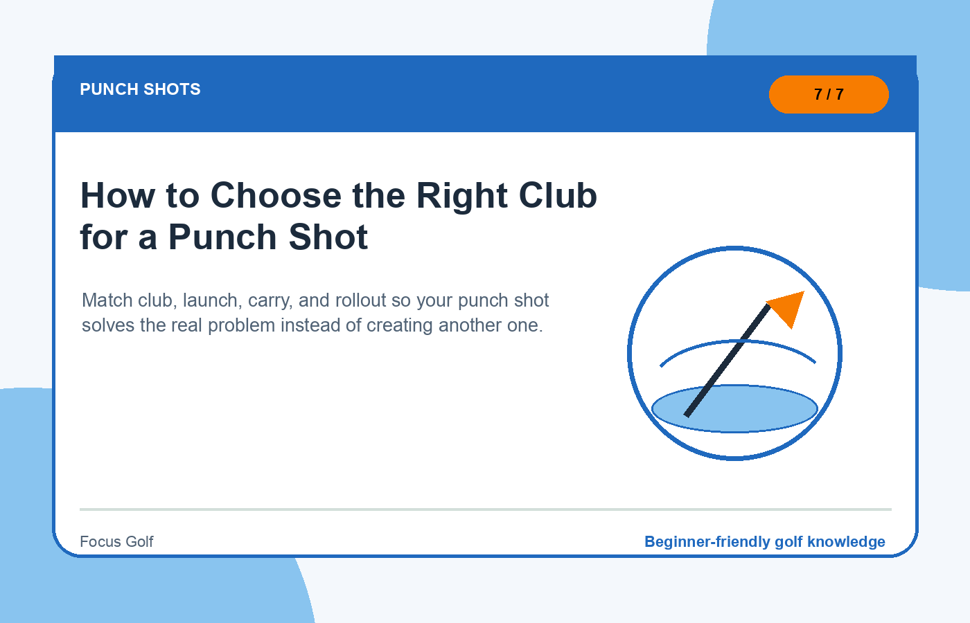 How to Choose the Right Club for a Punch Shot illustration