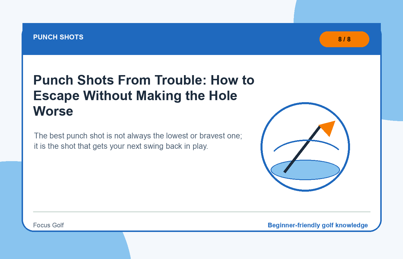 Punch Shots From Trouble: How to Escape Without Making the Hole Worse illustration