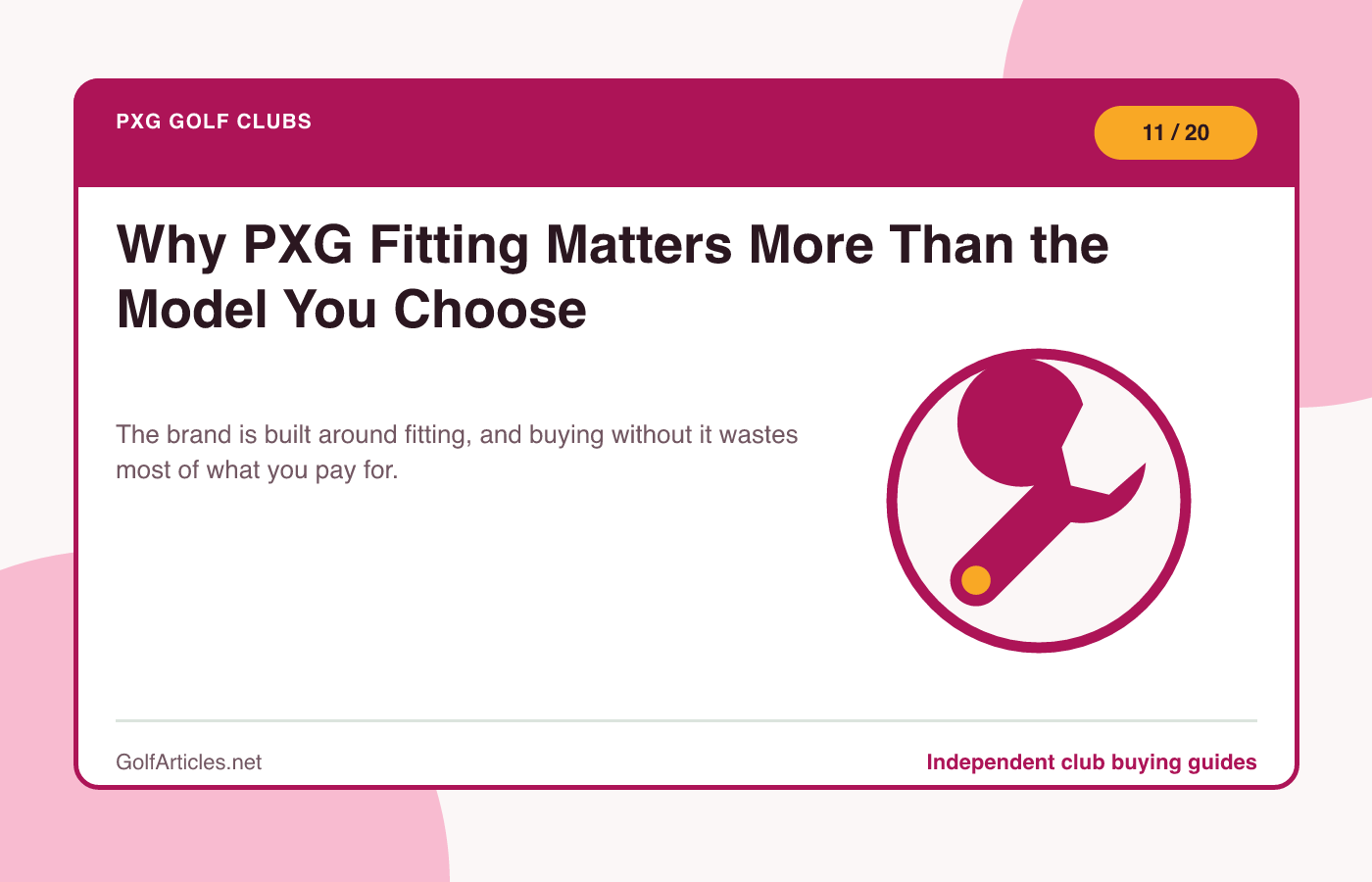 Why PXG Fitting Matters More Than the Model You Choose illustration