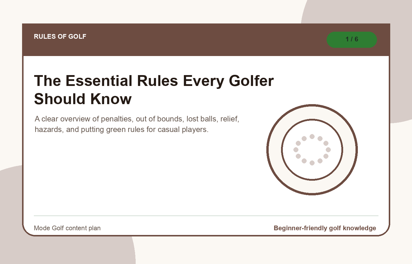 Rules of golf