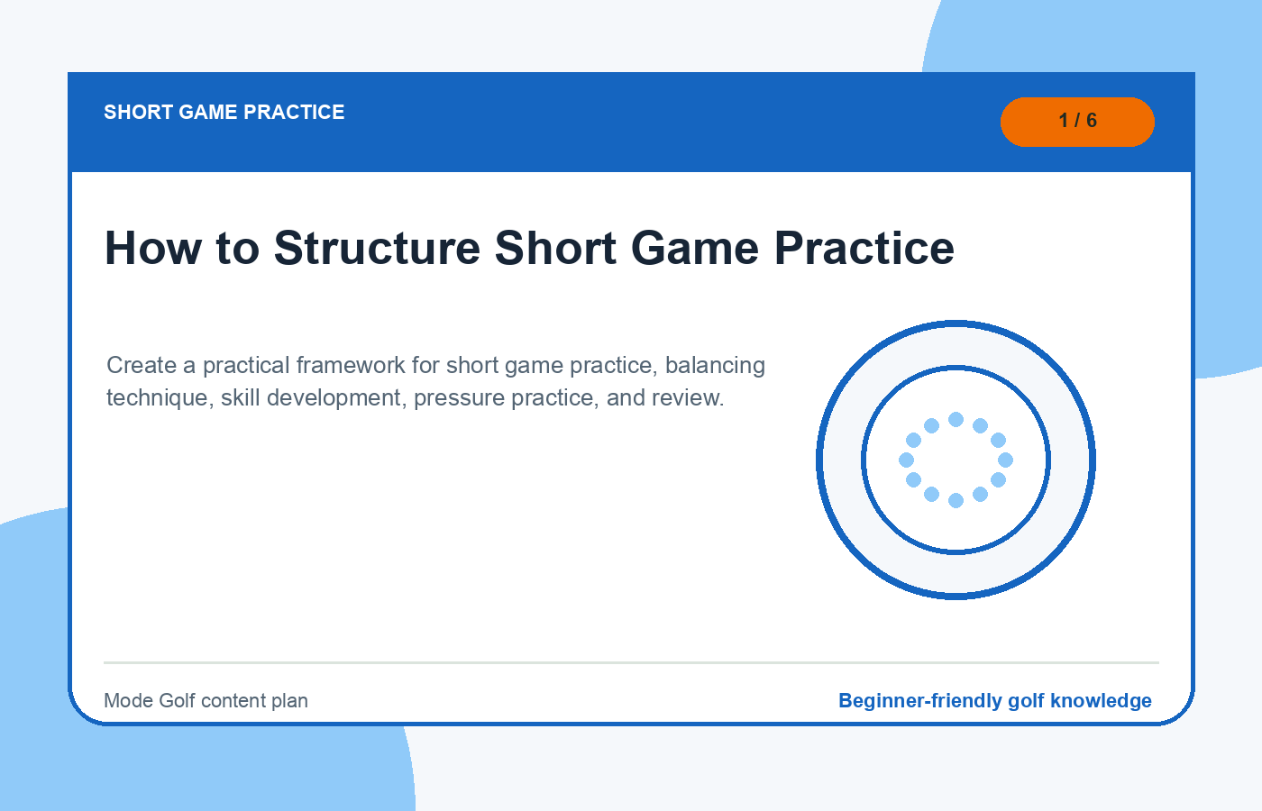 Short game practice