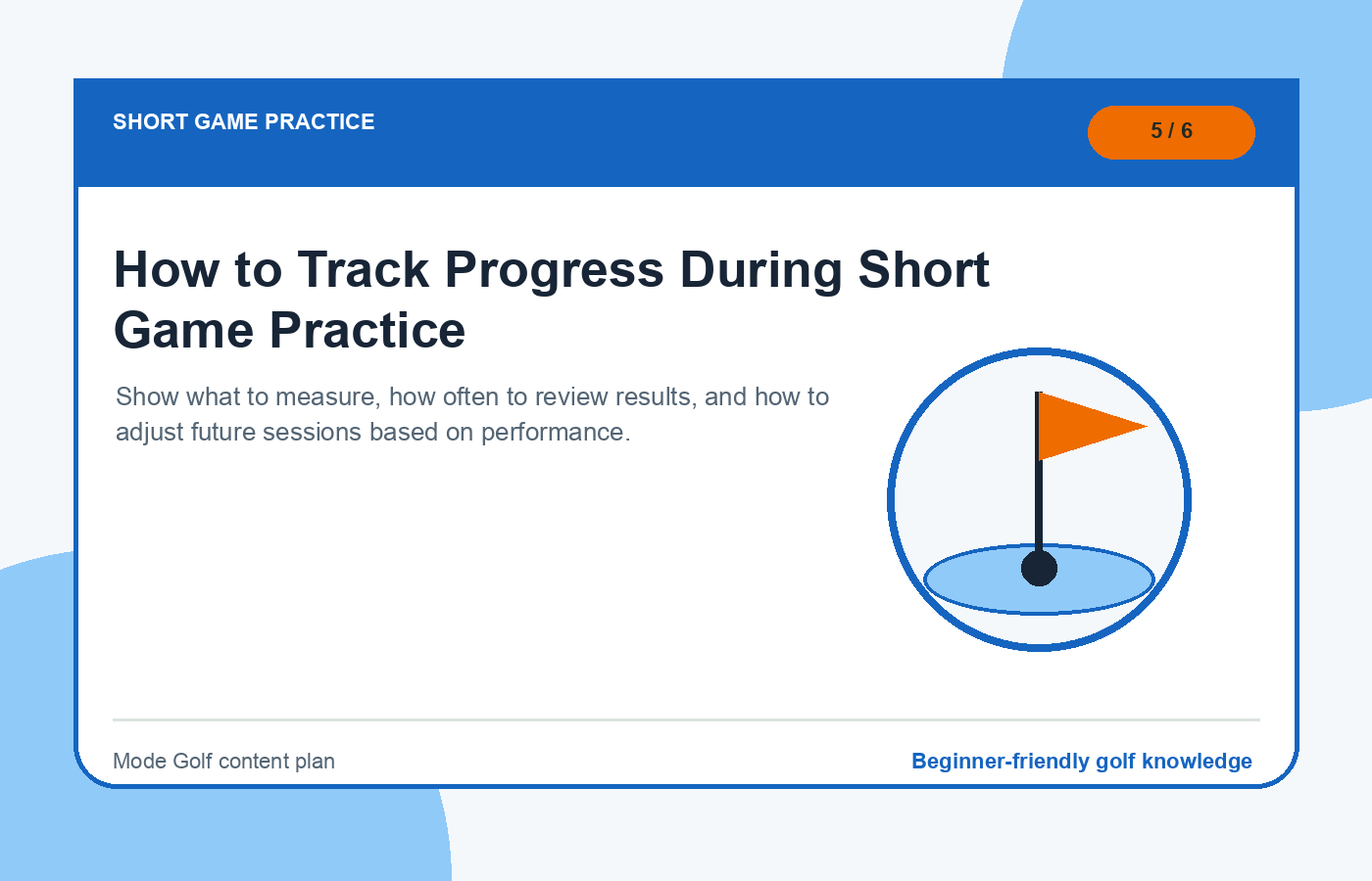 How to Track Progress During Short Game Practice illustration