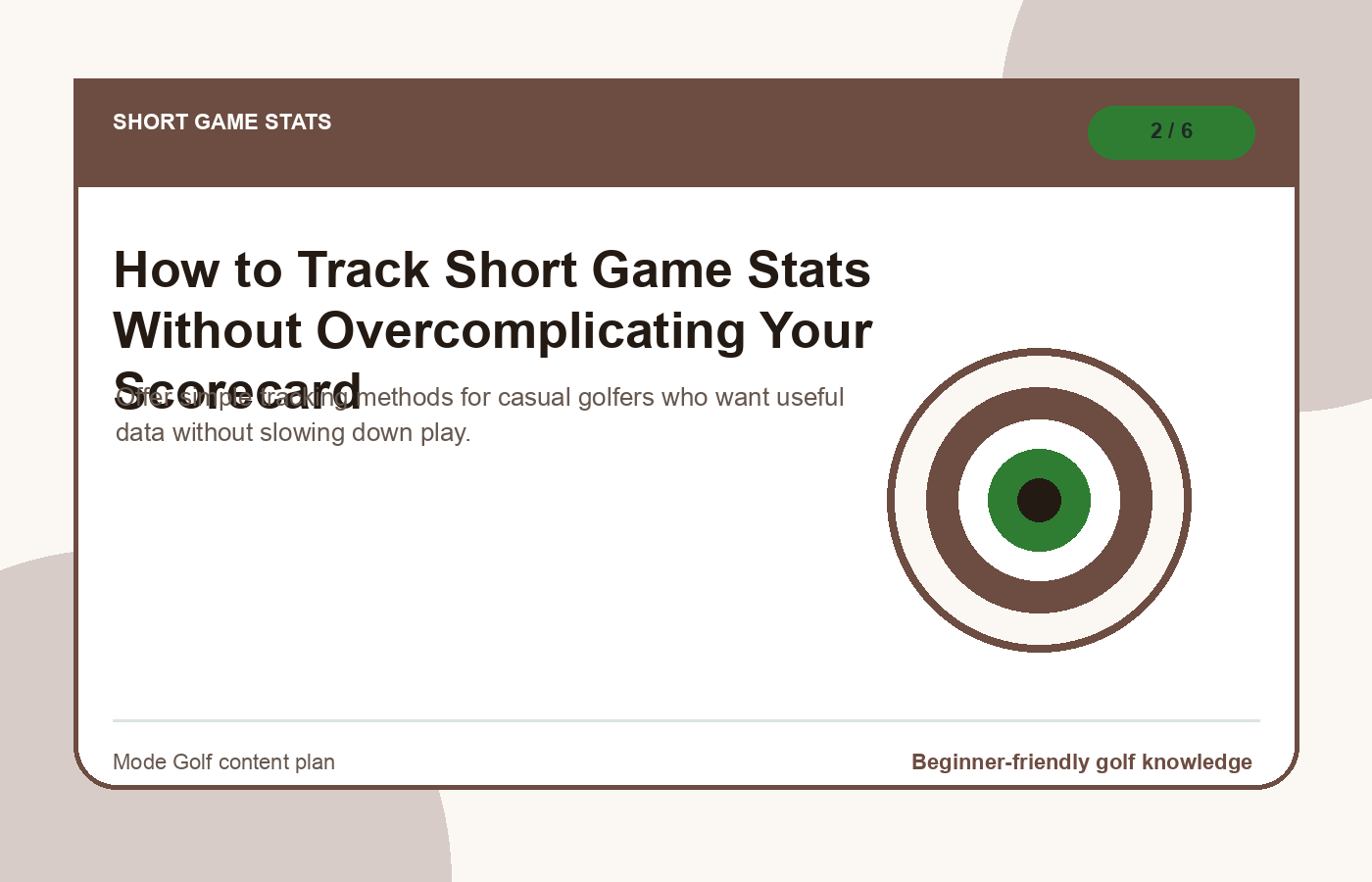 How to Track Short Game Stats Without Overcomplicating Your Scorecard illustration