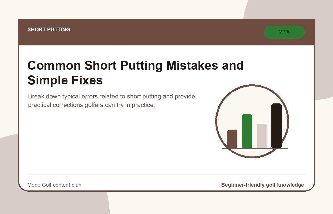Common Short Putting Mistakes and Simple Fixes illustration