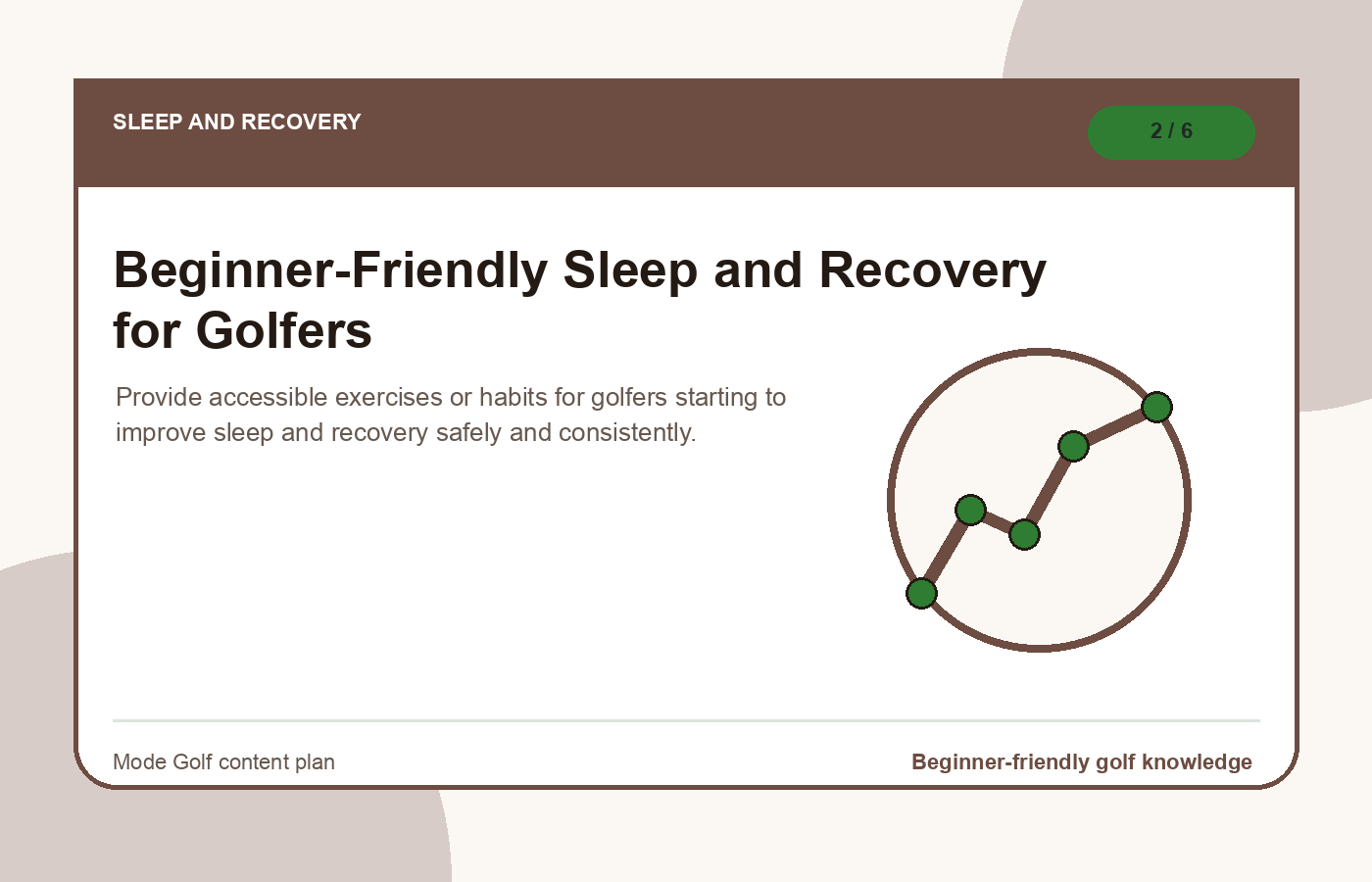 Beginner-Friendly Sleep and Recovery for Golfers illustration