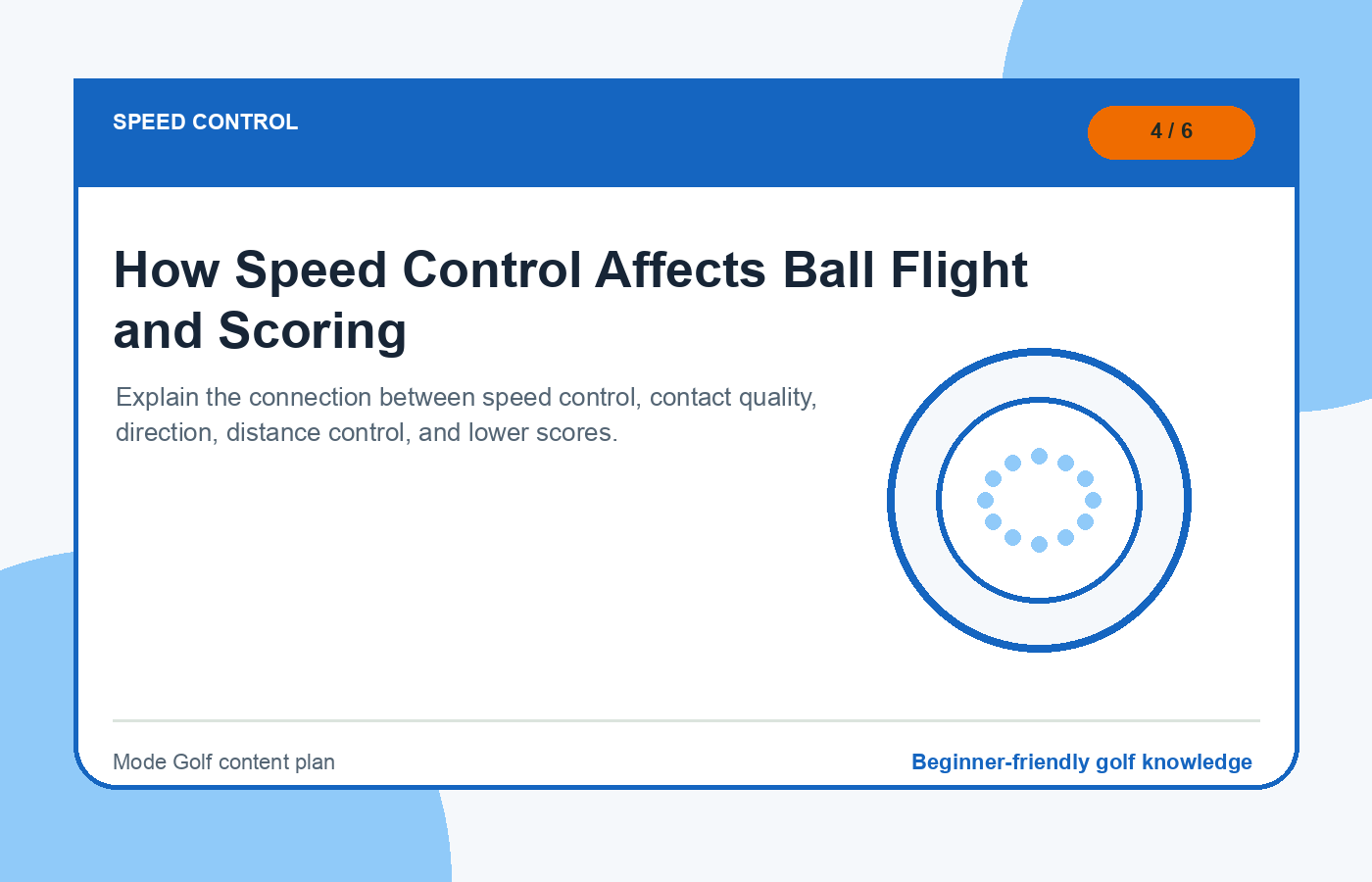 How Speed Control Affects Ball Flight and Scoring illustration