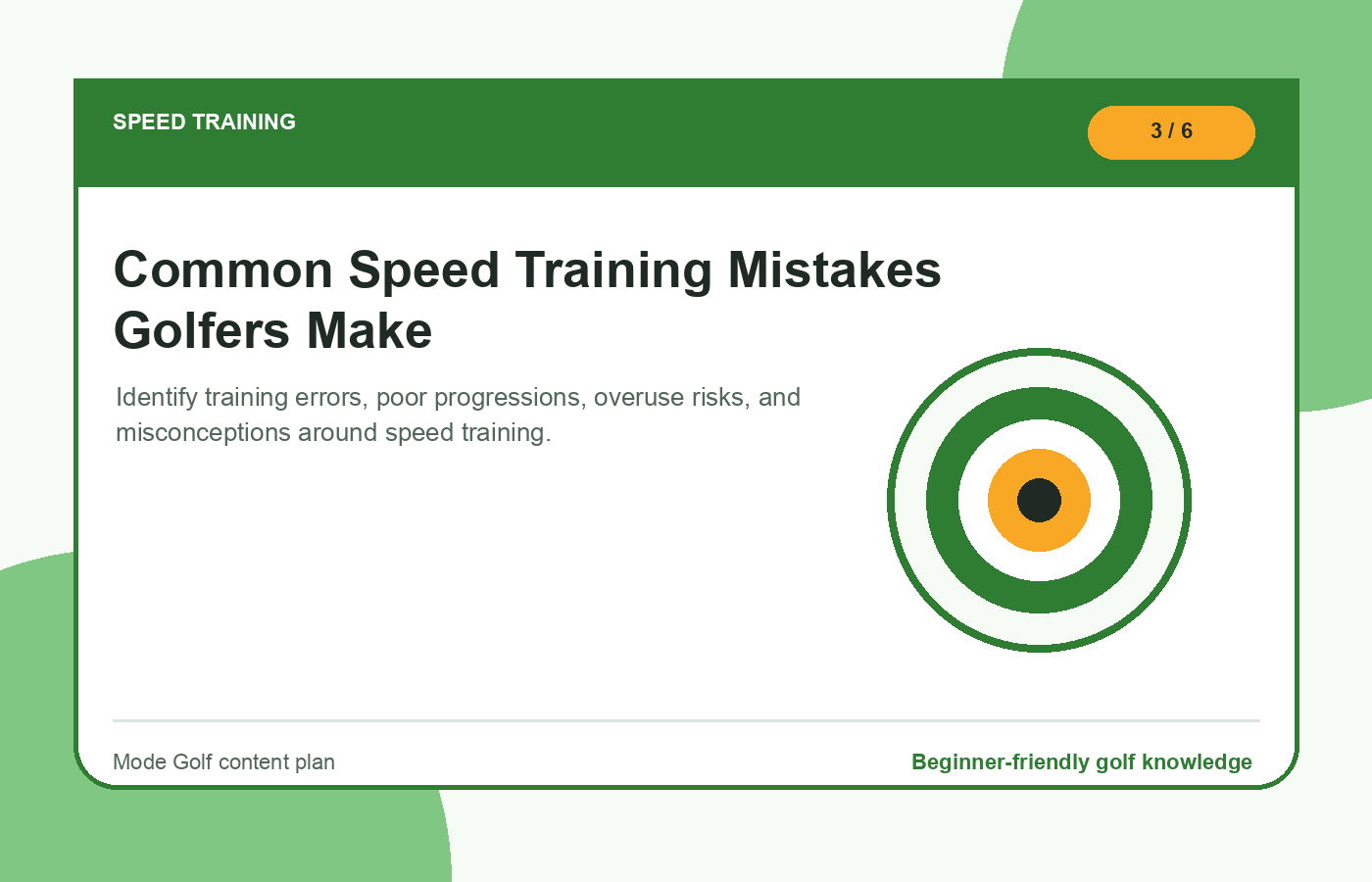 Common Speed Training Mistakes Golfers Make illustration