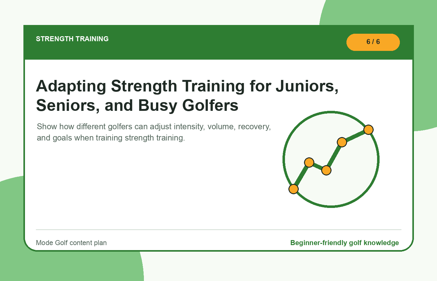 Adapting Strength Training for Juniors, Seniors, and Busy Golfers illustration