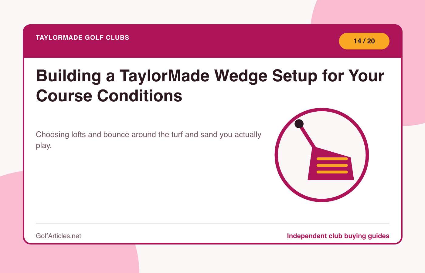Building a TaylorMade Wedge Setup for Your Course Conditions illustration