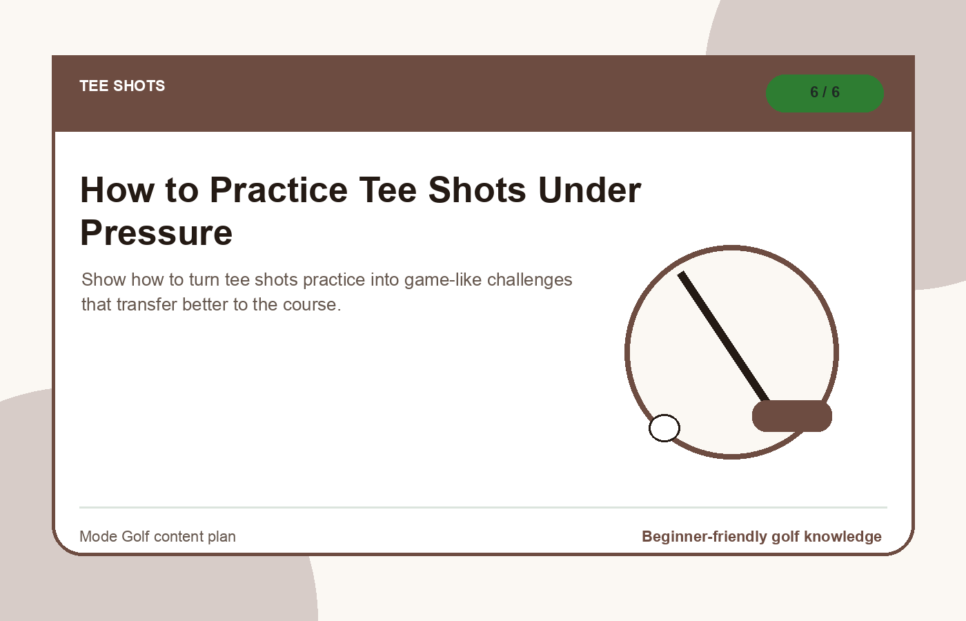 How to Practice Tee Shots Under Pressure illustration