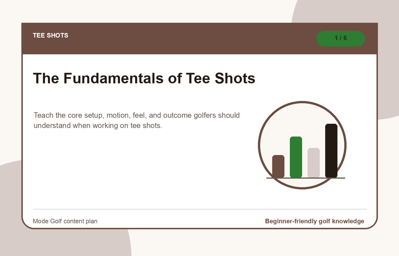 Tee shots