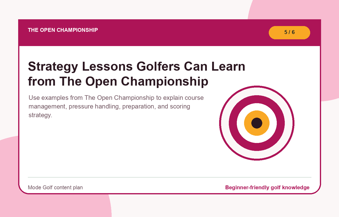 Strategy Lessons Golfers Can Learn from The Open Championship illustration