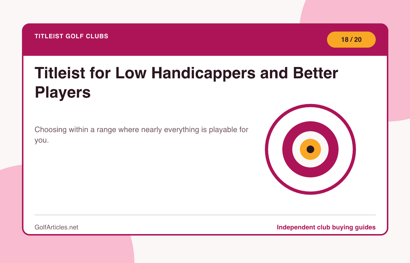 Titleist for Low Handicappers and Better Players illustration
