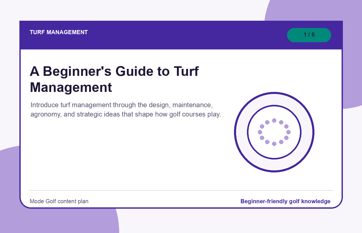 Turf management