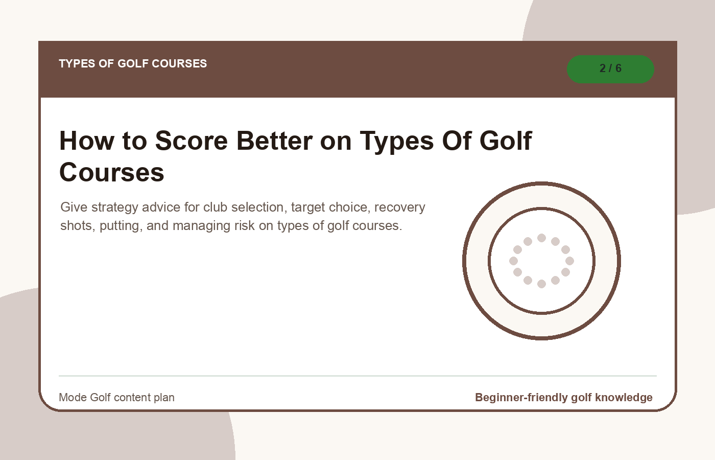 How to Score Better on Types Of Golf Courses illustration