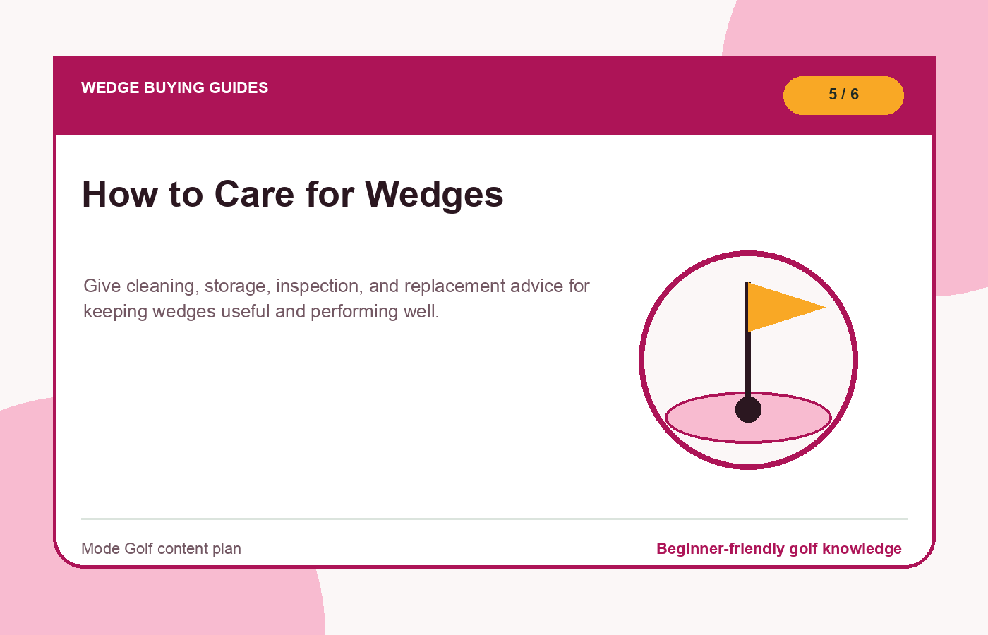 How to Care for Wedges illustration