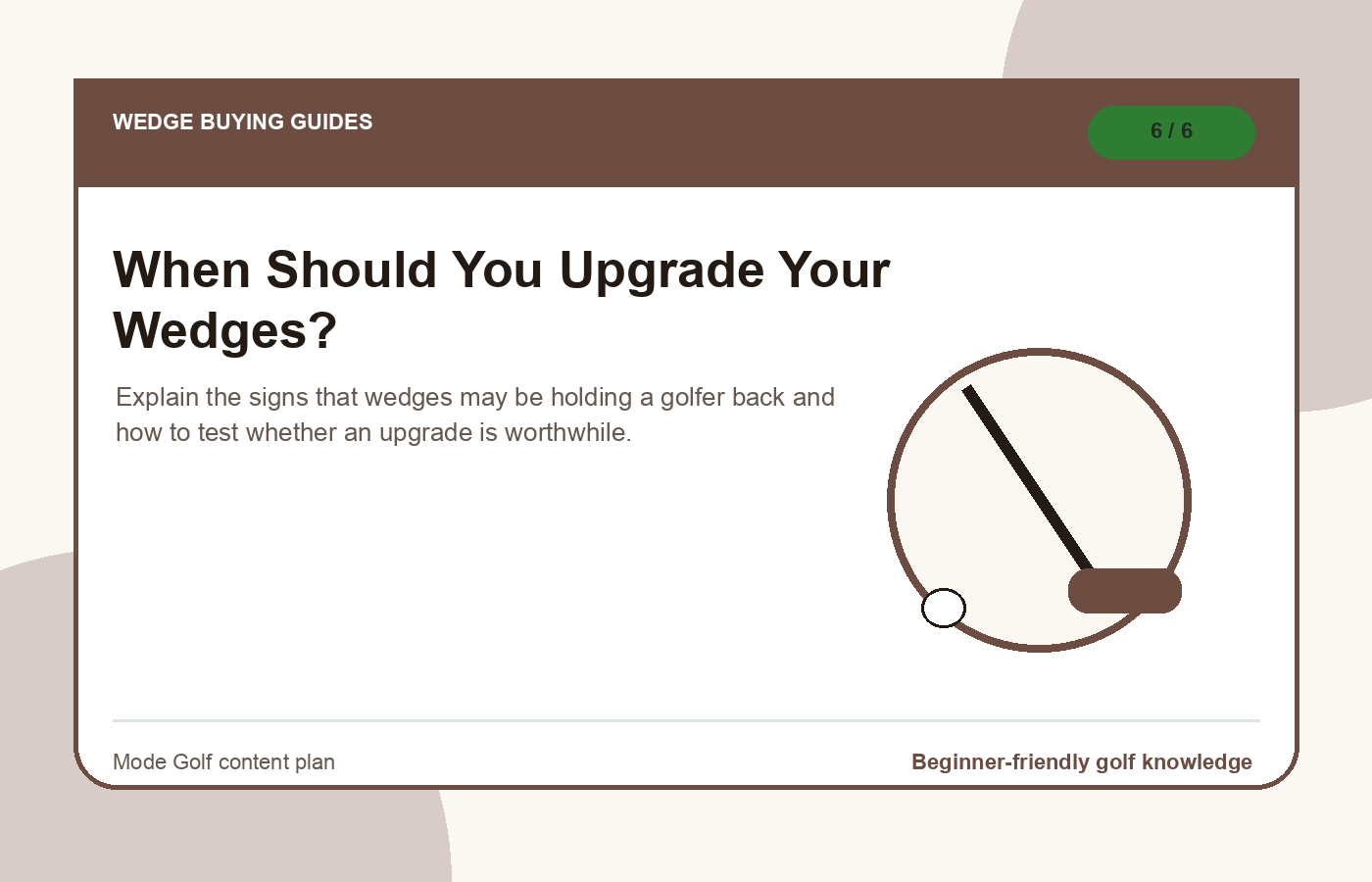 When Should You Upgrade Your Wedges? illustration