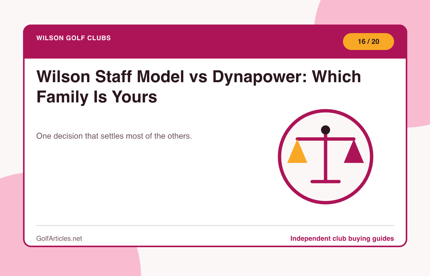 Wilson Staff Model vs Dynapower: Which Family Is Yours illustration